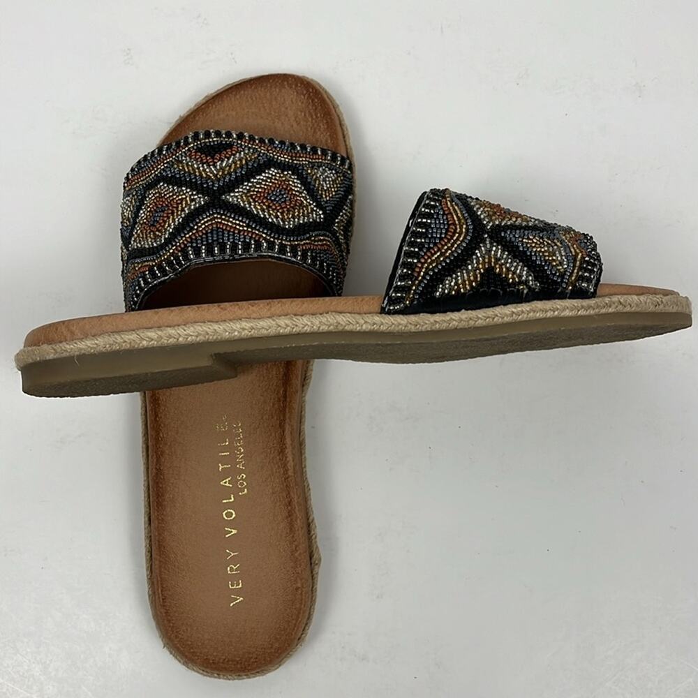 Very Volatile Beaded Multi-Color Slide Sandals - Picture 6 of 8